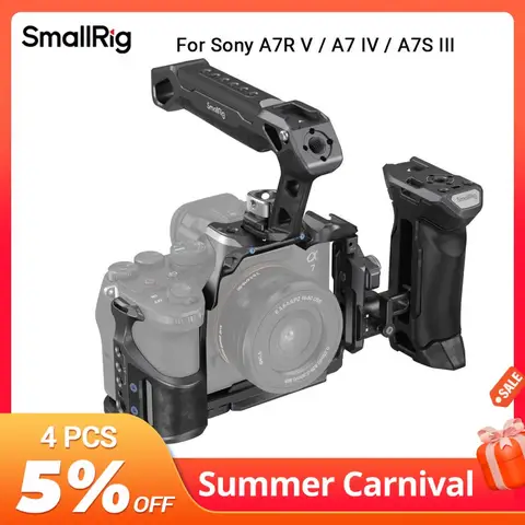 SmallRig "Rhinoceros" Advanced Cage Kit for Sony Alpha 7R V / Alpha 7 IV / Alpha 7S III 3710