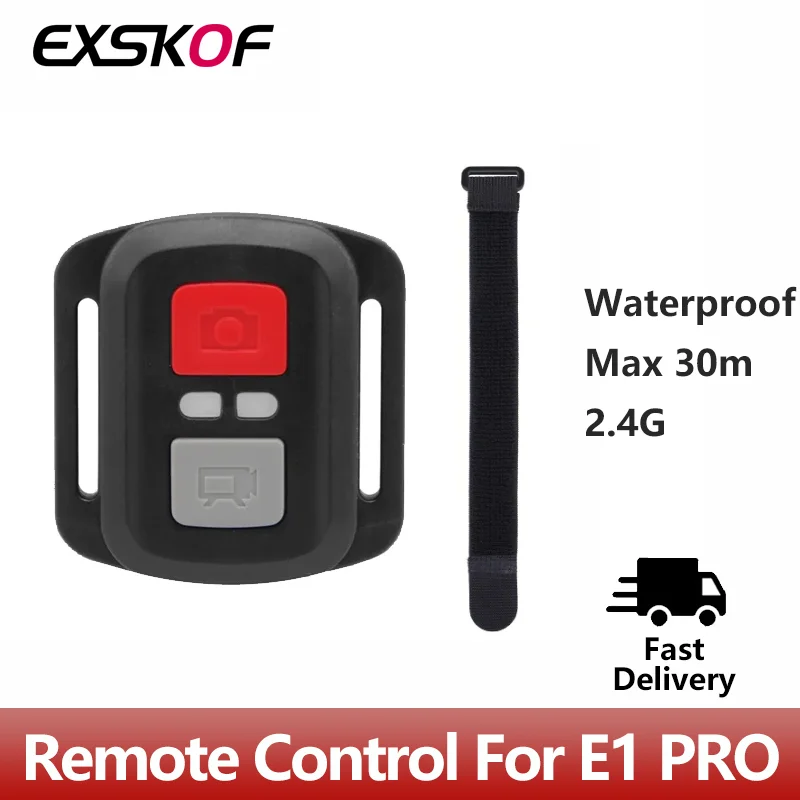 Remote control With Wrist Strap For EXSKOF E1 PRO Action Camera