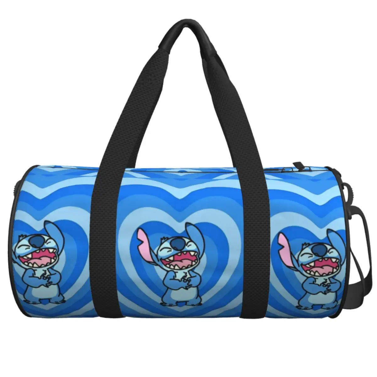 

Gym Bag Stitch Angel Sports Bag with Shoes Cute Cartoon Male Female Outdoor Design Handbag Novelty Swimming Fitness Bag