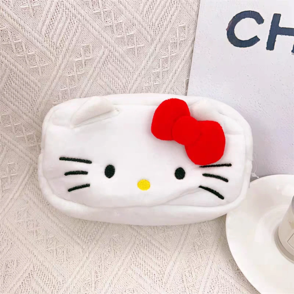 Sanrio Hello Kitty плюшевая сумка-карандаш аниме Kt Cat Kawaii студенческая большая вместительная сумка для канцелярских принадлежностей школьные призы подарки на день рождения для девочек