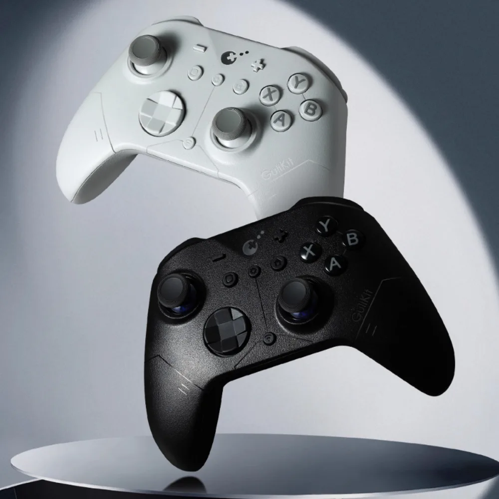 وحدة تحكم ألعاب GuliKit ES/ES PRO Esports ثلاثية الوضع مع عصا تحكم Hall/TMR PC/Android/Switch/سطح المكتب/ملحقات ألعاب الكمبيوتر المحمول هدية