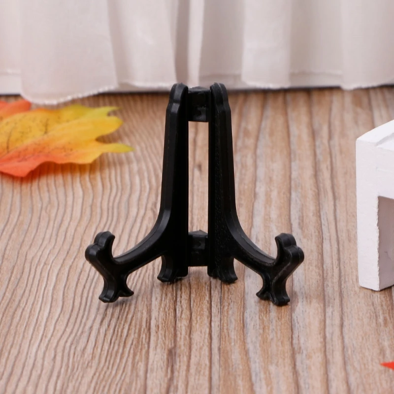 Mini Plastic Coin Display Stand Clear Small Card Trading Cards Competition Badge