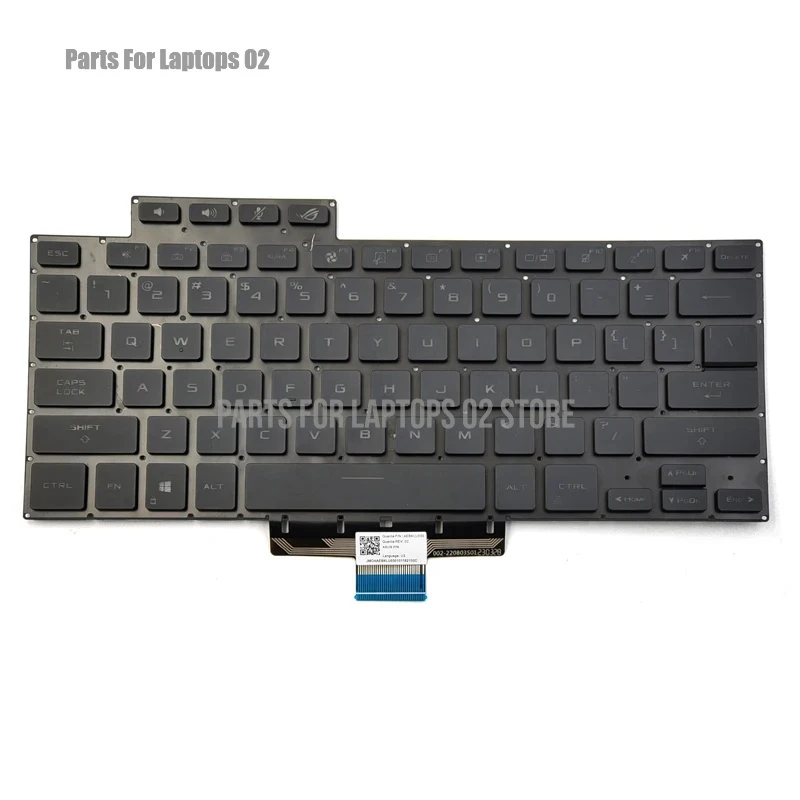 New Laptop Keyboard US Black With Backlit For Asus Zephyrus G15 GA503 GA503Q GA503QC GA503QE GA503QM GA503QR GA503QS M16 GU603H