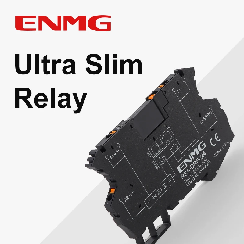 ENMG APAN3124 12V/24V DC Ultra Slim Intermediate Relay Module,  2A SPST NO Compact Chip Relay for Automotive/ Industrial Control