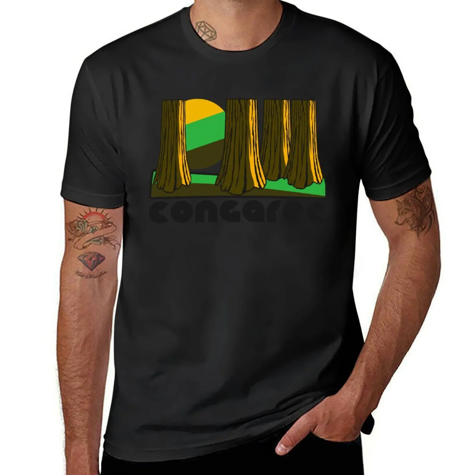 Retro Congaree ))(( Tourist Souvenir National Park Design T-Shirt anime summer clothes hippie clothes vintage mens t shirts pack