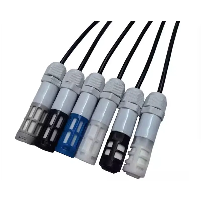 Módulo Sensor de temperatura y humedad SHT40 SHT30 SHT20 SHT35, Cable de sonda, sensores de capacitancia digitales impermeables, salida I2C de 1M