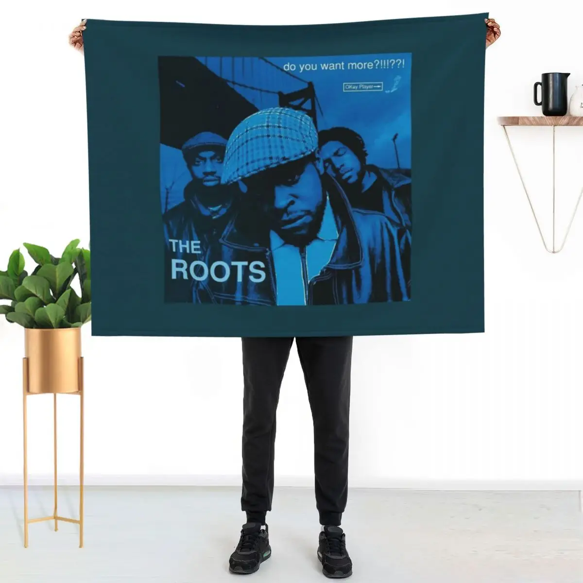 

The Roots - Do You Want More!!!! - Album CoveR Throw Blanket No Pilling Soft Warm Blanket for Bed