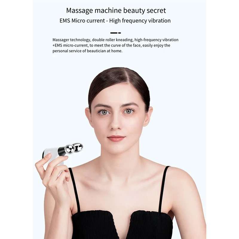 

The New Microcurrent Vibrating Beauty Instrument Electric Face Lift Roller Massager Skin Tighten Massage Beauty Devices
