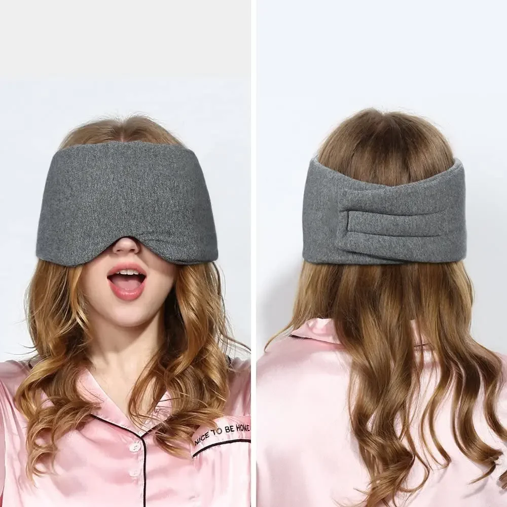 100% Cotton Sleep Mask Soft Breathable Sleeping Eye Cover Adjustable Eyeshade Blinder Blindfold Eye Patch Best Night Companion