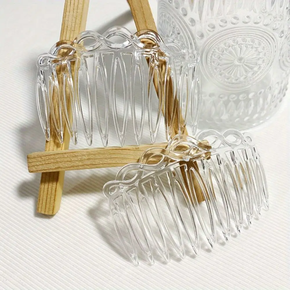11 Teeth Simple Hair Clip Combs Straight Teeth Plastic Hair Accessories French Versatile Vintage Weaving Hairpins Bridal Wedding