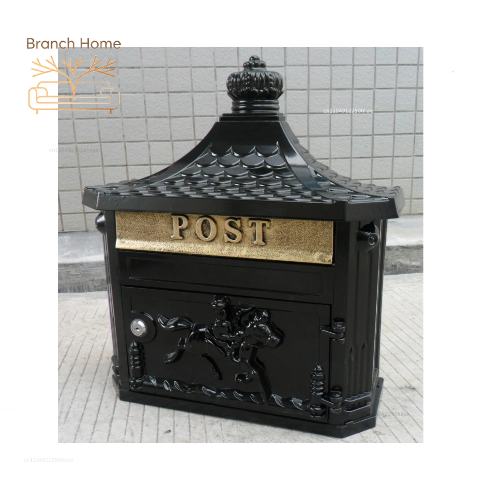 Wall-mounted powder-coated mailboxes, powder-coated aluminum mailboxes, apartment wall-mounted mailboxes