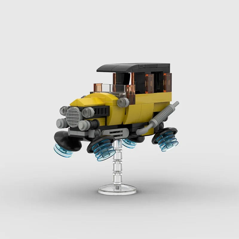 

Creative flying racing car with bracket old-fashioned retro compatible Lego small particle building block puzzletoy wholesale