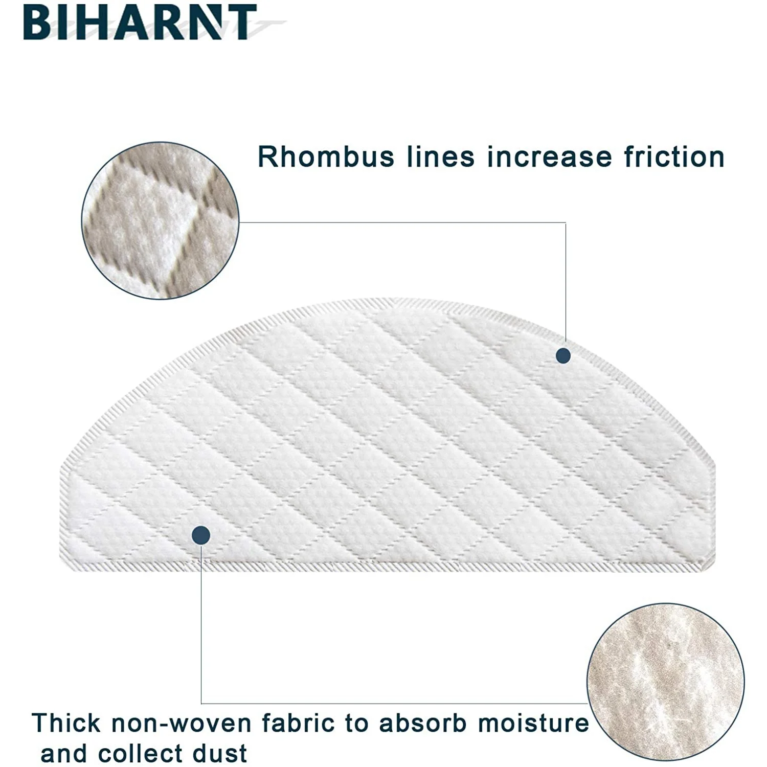 Almohadillas de fregona desechables para Ecovacs Deebot Ozmo T8 T9, paños de fregona, almohadillas de fregado, piezas de repuesto, 50 piezas