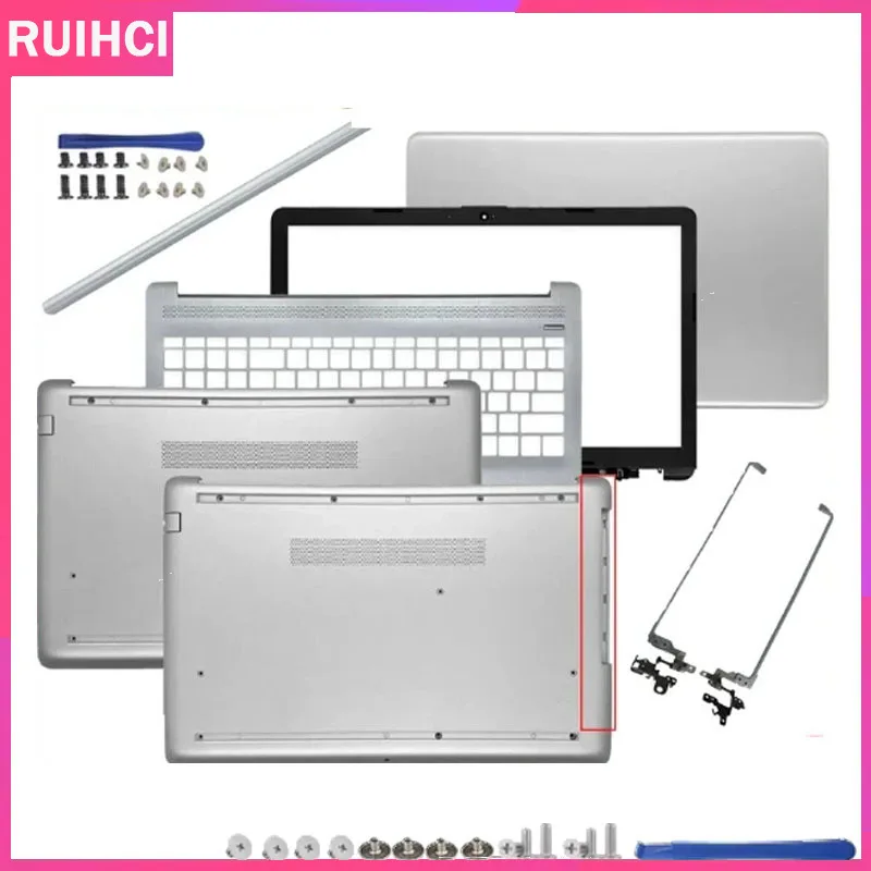 

For 15-DA 15-DB 15-DX 250 G7 TPN-C135 TPN-C136 New LCD Back Cover/Front Bezel/Palmrest/Bottom Case/Hinges Cover/Hinges Silver