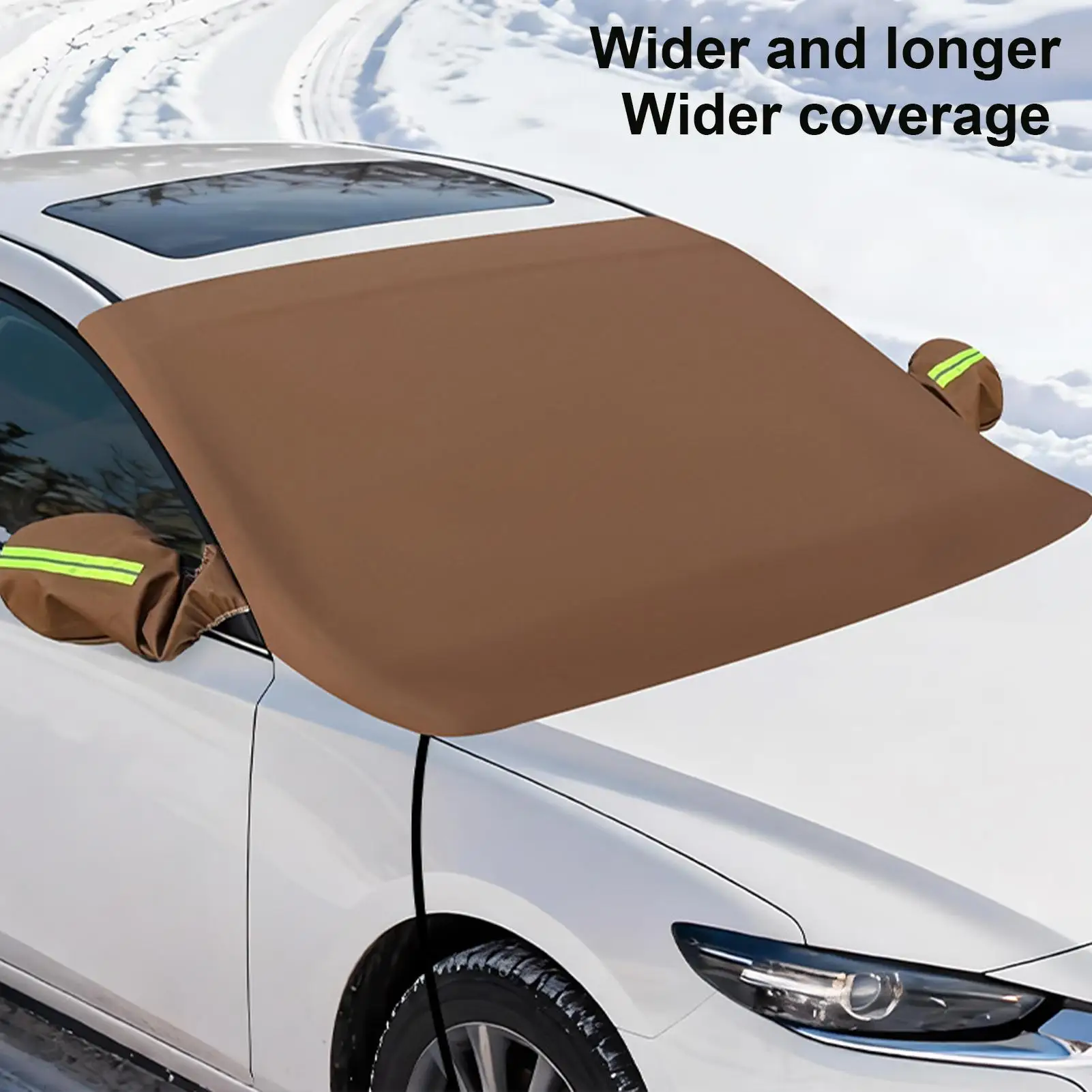 

Waterproof Windproof Car Windshield Snow Cover Sunshade Frost Rain Protector for Sedan SUV Winter Summer Vehicle