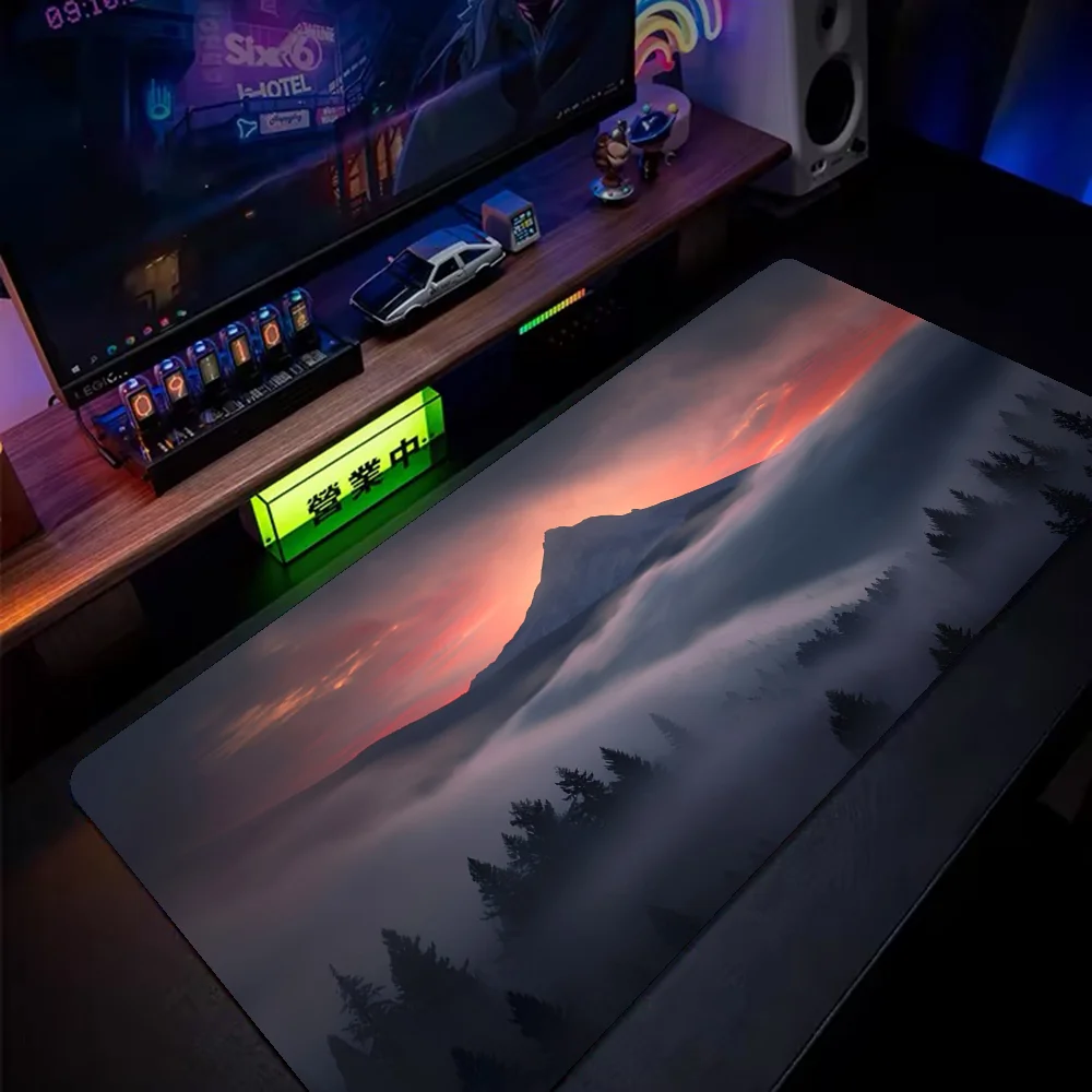 

Mountain Forest Mousepad Mouse Mat Desk Mat Large Gaming Accessories Prime Gaming XXL Keyboard Pad