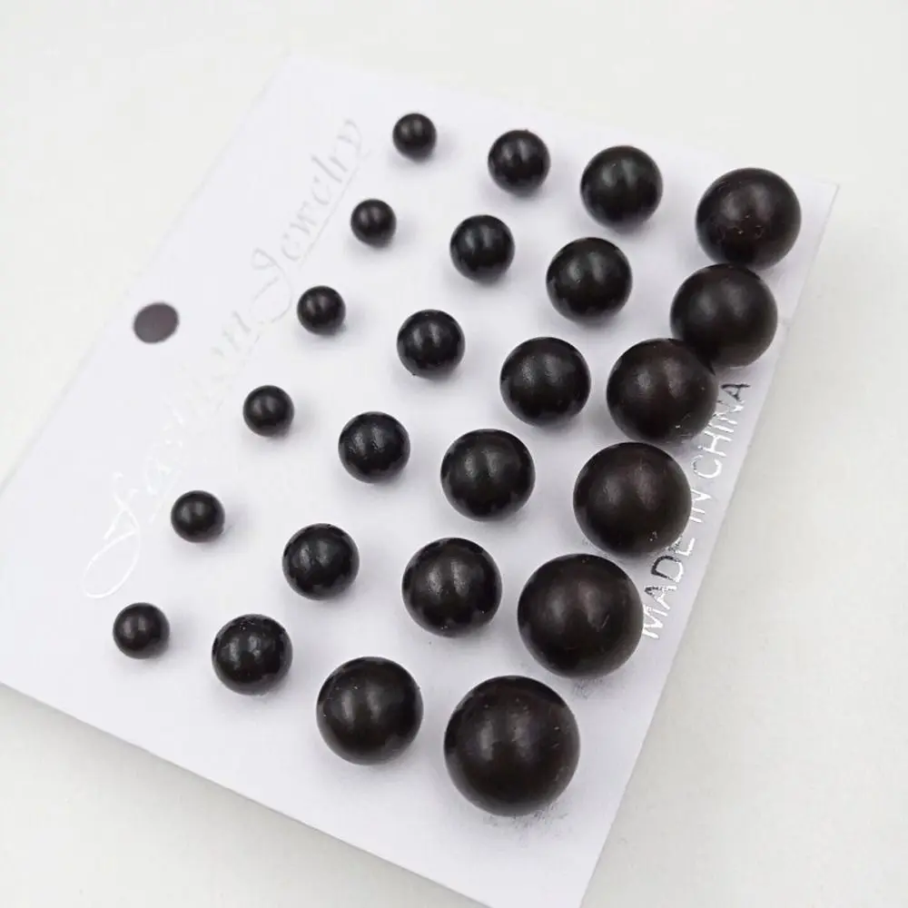 الأزياء والمجوهرات الرجعية البلاستيك العصرية فتاة هدية الأذن ترصيع تقليد أقراط اللؤلؤ فتاة أقراط مجموعة أقراط النمط الكوري