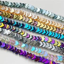 5×6mm 50pcs Arrows Shape Colourful Austrian Crystal Spacer Glass Loose Beads for Jewelry Making DIY Bracelet Necklace Accessoriy