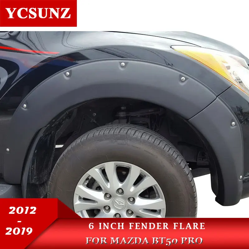 6 inch Fender Flares For Mazda Bt50 Bt-50 2012 2013 2014 2015 2016 2017 2018 2019 2020 Arch Wheel Mudguards Protect Double Cabin