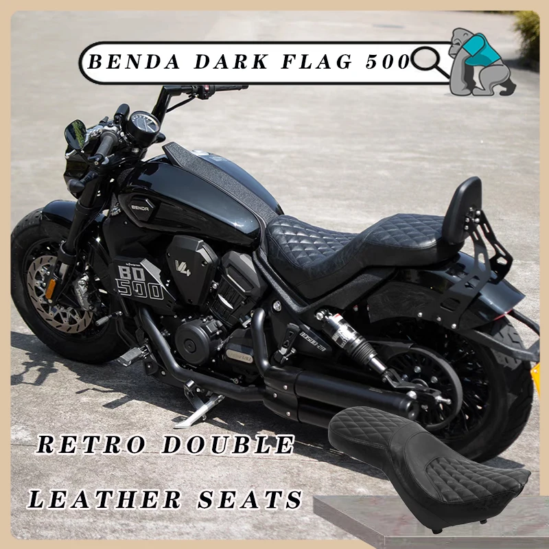 

Двойная подушка сиденья CVO в стиле ретро для Benda Dark Flag 500 BD BD500 HeiQi500 - Модернизированная повышенная подушка сиденья мотоцикла
