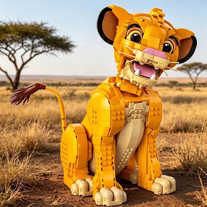 

Новый конструктор 2026: Модель «Король Лев» (43247) — Набор кубиков-головоломок, фигурки животных, игрушки для детей и взрослых, подарки на День рождения и Рождество