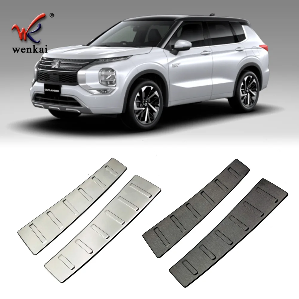 For 2022-2024 Mitsubishi Outlander Stainless Steel Rear Bumper Trunk Plate Car Accessories