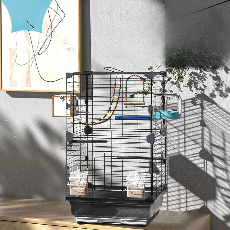 

Metal Parrot Bird Cage Pigeon Accessories Breeding Box Bird Cage Canary Pigeon Nest House Nido Para Pajaros Furniture YN50BC