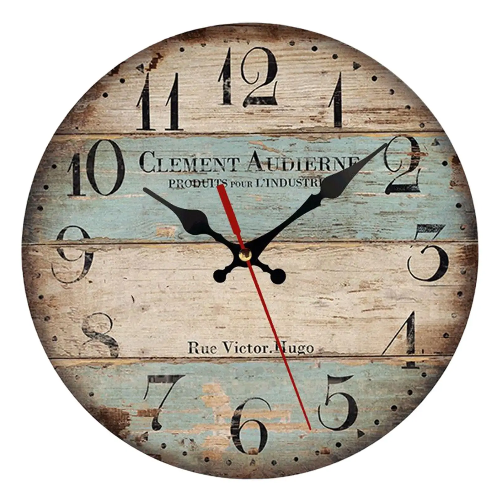 Rustic Wall Clock Wall Clocks Operated 12 Silent Non Ticking Country Style Clock Decorate for Room