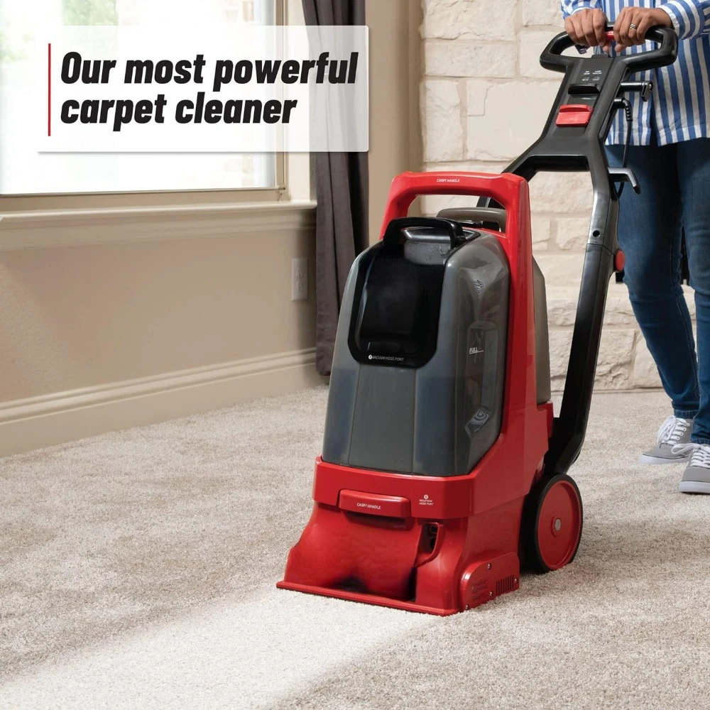 Rug Doctor Pro Deep Commercial Carpet Cleaning Machine, Large Red Commercial Grade Carpet Cleaner