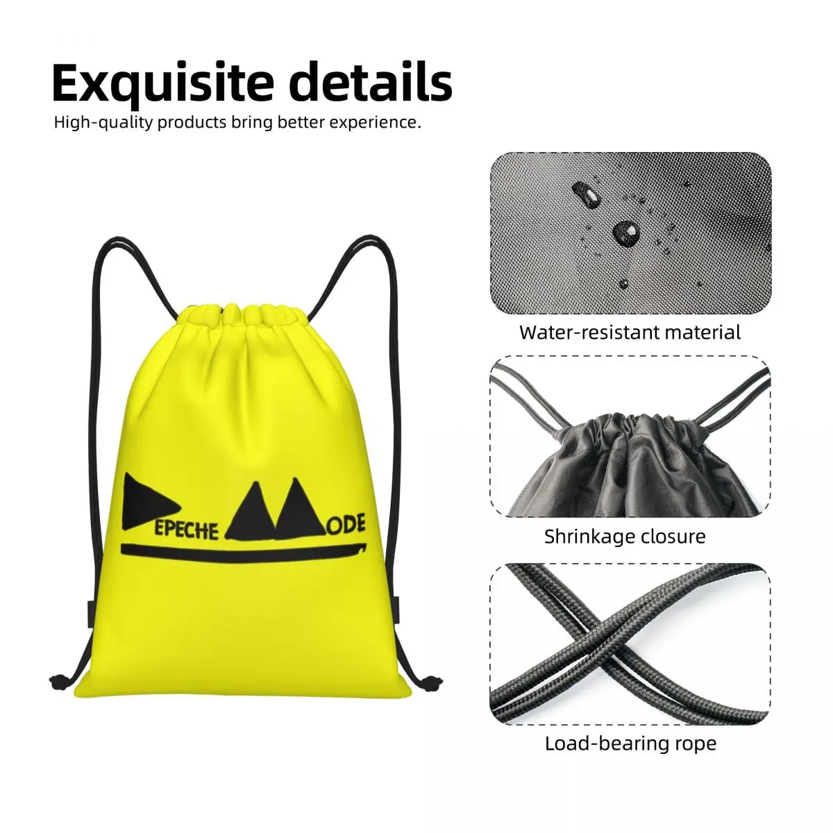 Mochila electrónica personalizada para hombre y mujer, bolso con cordón, portátil, para gimnasio, deportes, entrenamiento