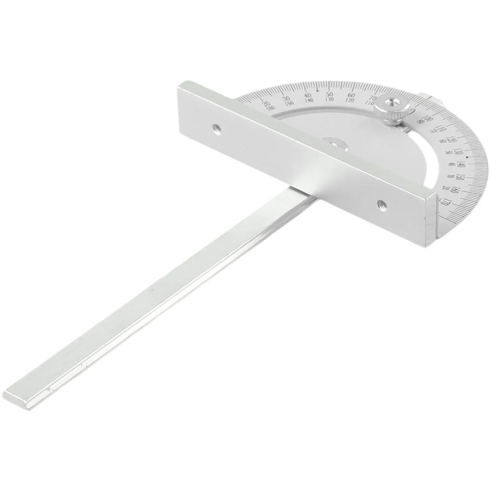 Imagem -06 - Silver Metal Circular Router Miter Gauge com Aperto Grande Régua de Ângulo T-slot Mini Serra de Mesa Ferramenta de Madeira Faça Você Mesmo 180x90 mm