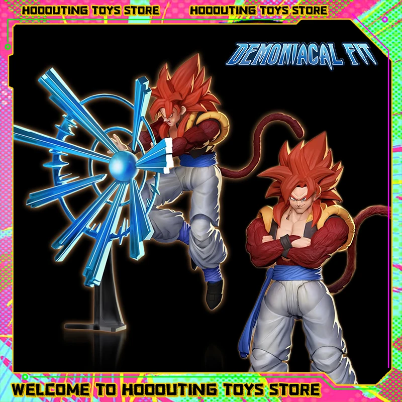 Figura de acción Demoniacal Fit SSJ4 Gogeta Dragon Ball GT 3,0 figuras Super Saiyan 4 Gogeta estatuilla SHF juguete de modelos coleccionables