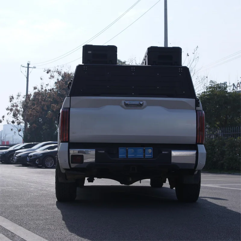 Universal Heavy-Duty Aluminum Lockable High Profile Pickup Truck Canopy Cap Multi-Size Adjustable Waterproof Full Weather No-Dri