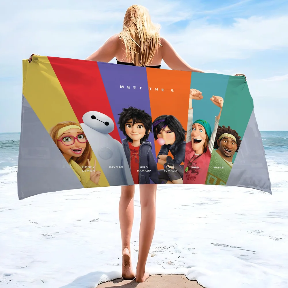 

1 шт., детское пляжное полотенце «Big Hero 6»