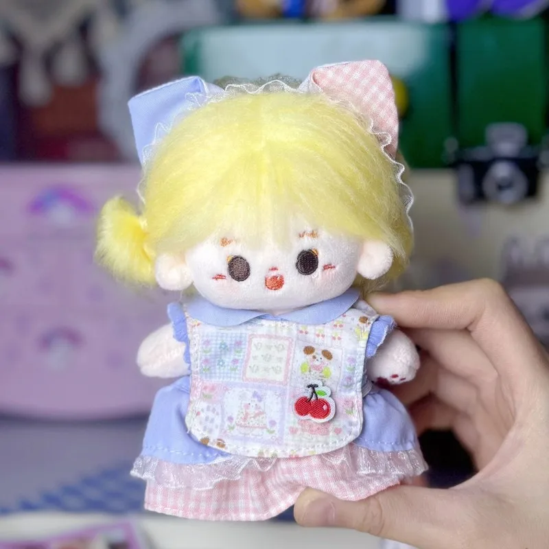 10cm baby clothes cotton doll clothes cute doll one-piece hat set two dolls doll dressing for Kawaii without attributes