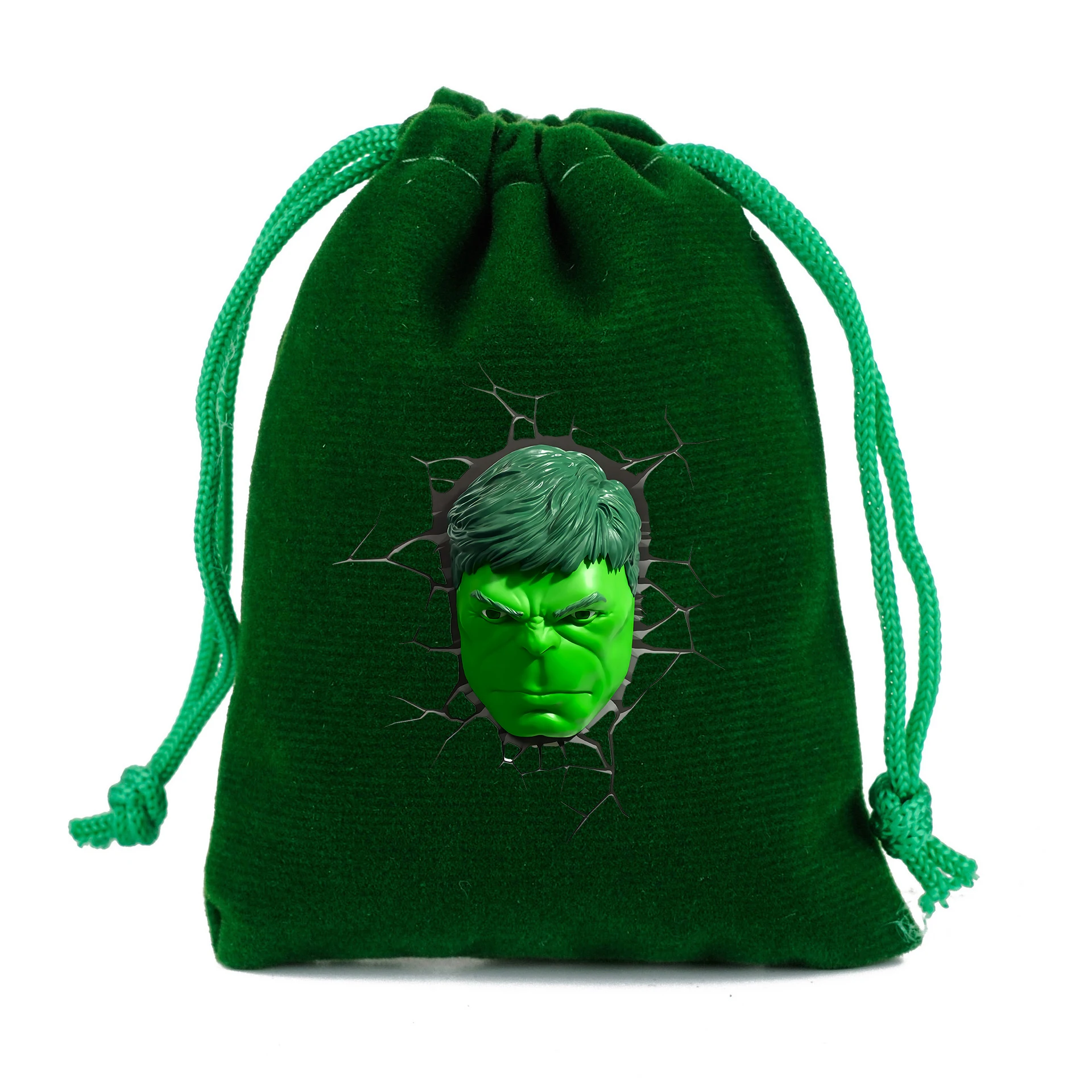 Hulk Marvel Drawstring Bag Shopping Kids Boys Girl Childern Student Cute Portable DIY Party Hand Pocket Gift Pouch Movie Cartoon