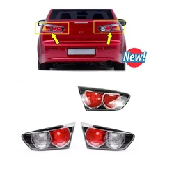 1 Piece Inner BLACK Stop Lamp for Lancer CX CY CZ 8330A107 2007-2017 Rear Tail Lamps for EVO No Marker LIGHTS