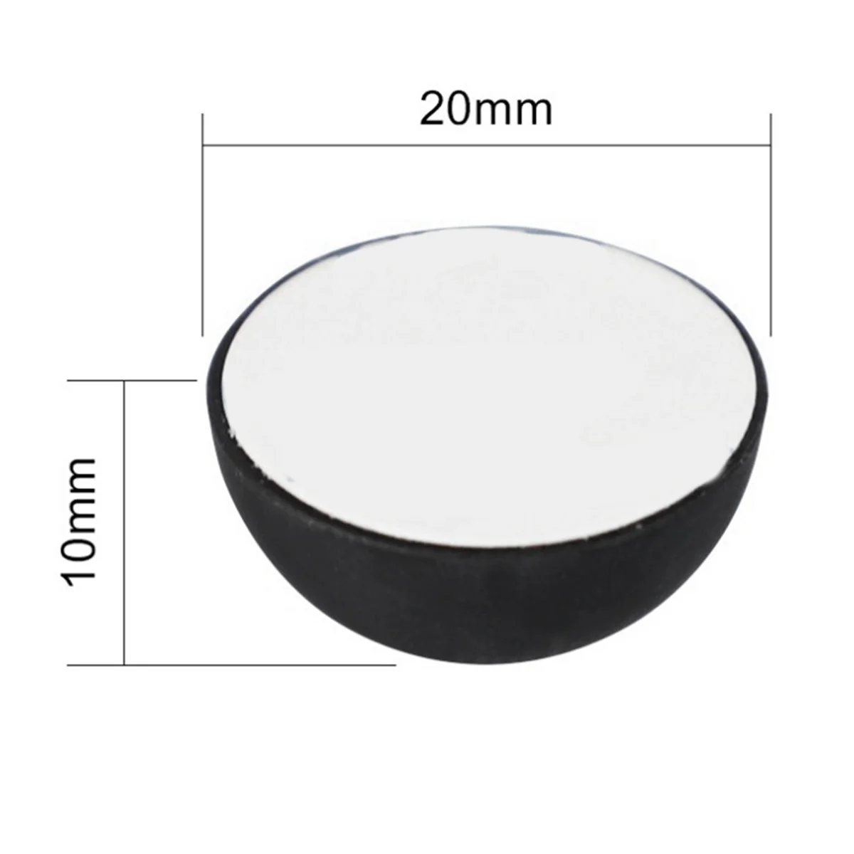 4Pack 20mm Silicone Hemisphere Bumpers Isolation Feet, Non Skid Speaker Isolation Pads for Small Speaker