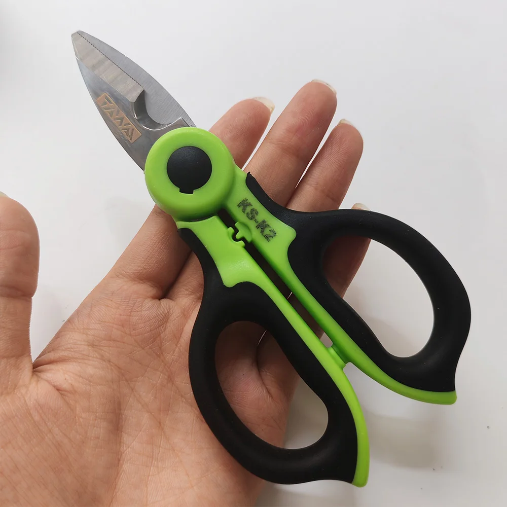 KS-K2 Kevlar Scissors  Fiber Optic Cut Tool Kevalr Cutter Hand Tool Stainless Steel Scissors Optical Wire