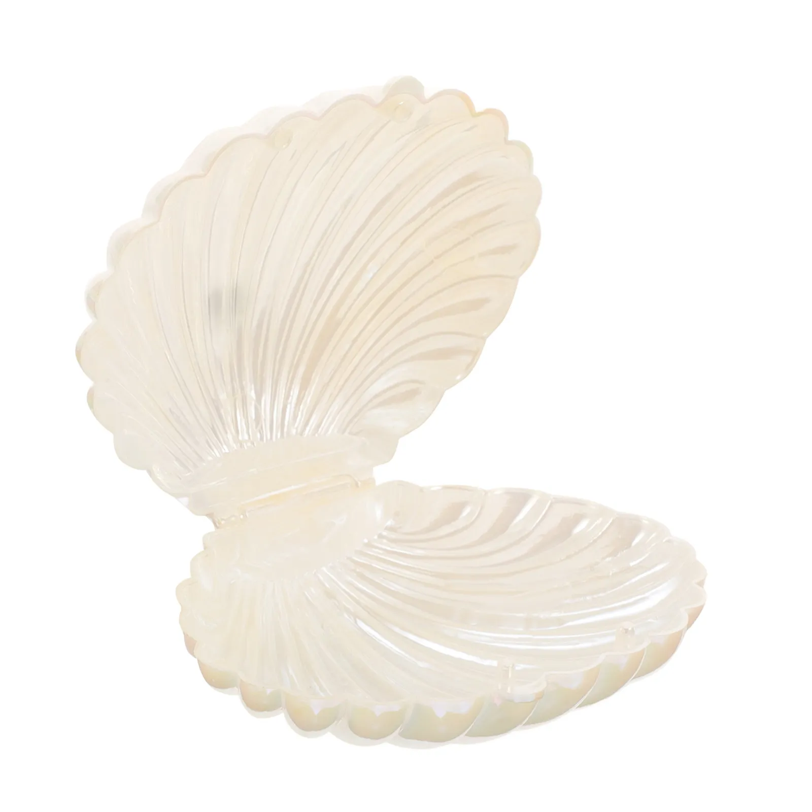 Creative Pearlescent Seashell Key Box Jewelry Tray for Keys Rings Necklaces Bracelets Earrings Desktop Organizer Home Decor