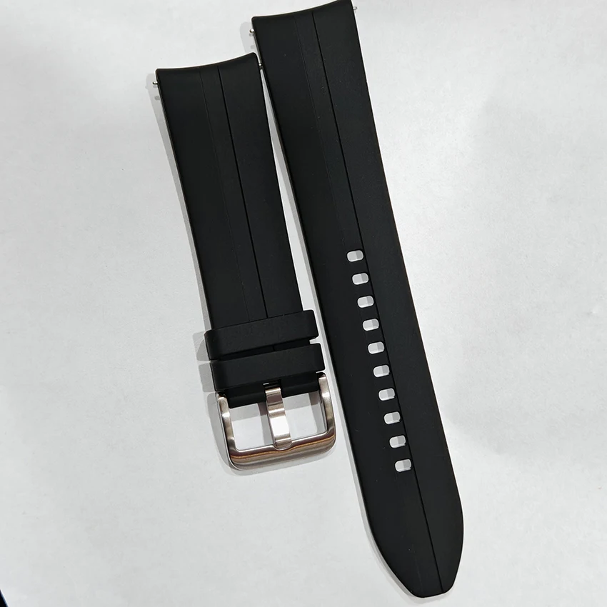 Black Watchband for Samsung R760 R770 R800 R805 R840 R845 Universal Replacement Accessory 22MM Fluororubber Watch Strap