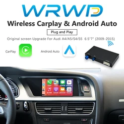 WRWD NEW Wireless CarPlay Android Auto Interface For Audi 2009-2015 A4 A5 S4 S5 Original Car Upgrade CarPlay Functions