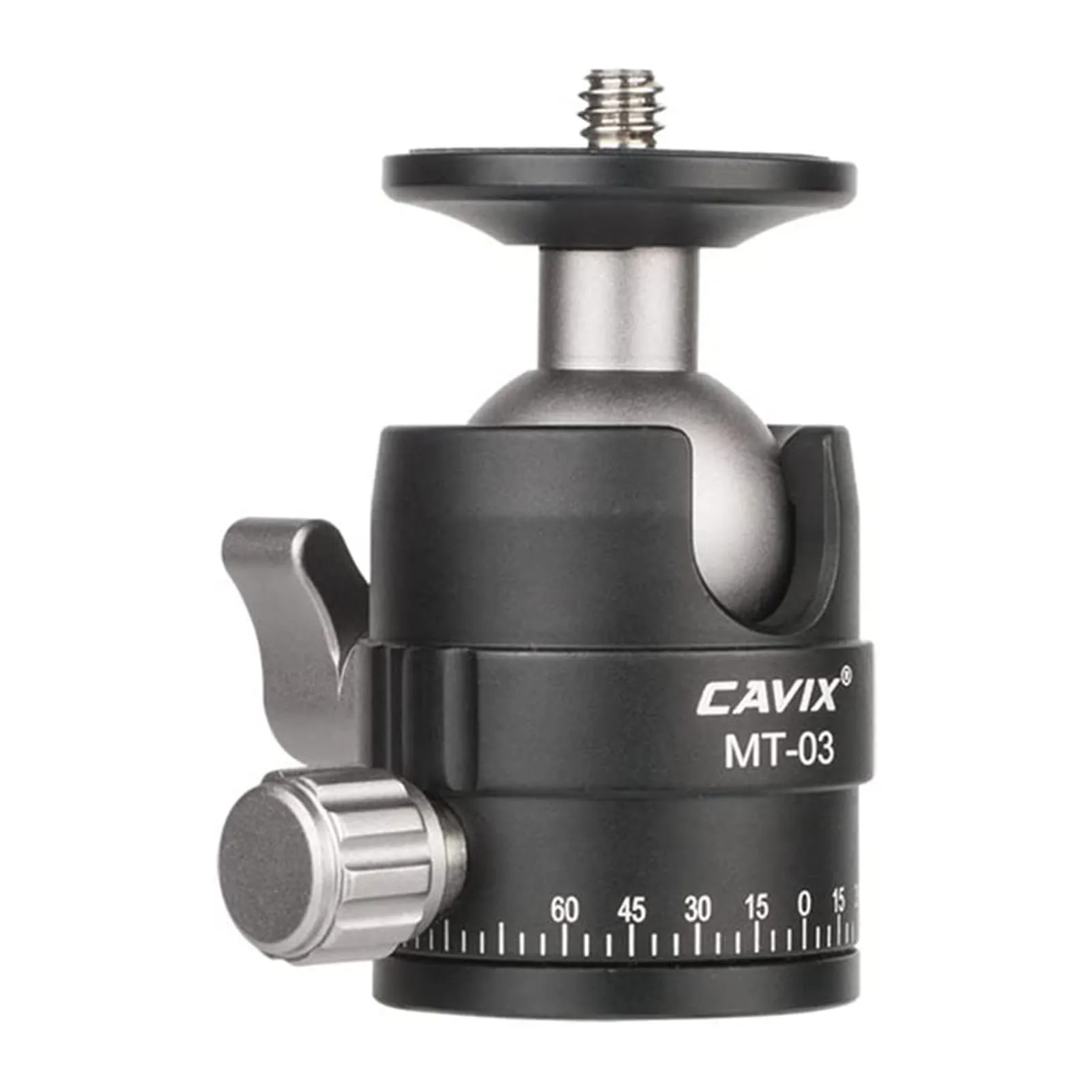 CAVIX MT-03 Mini Ball Kopf Kamera Panorama Stativ Kopf Metall Kugelkopf mit Arca Swiss Schnell Release Platte