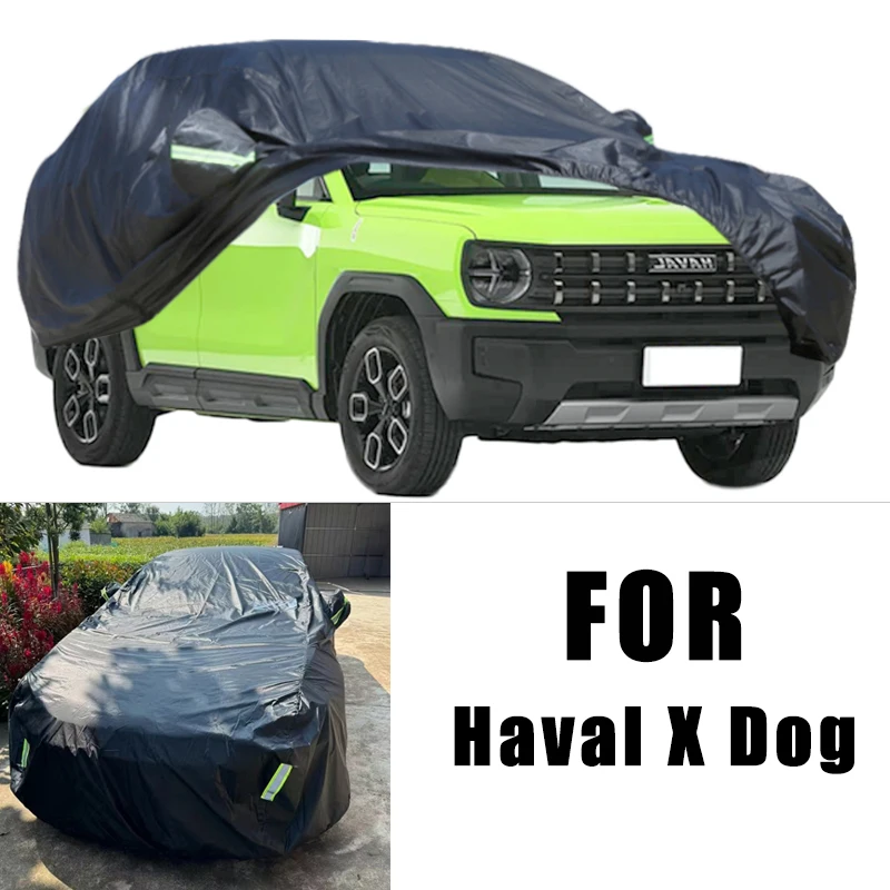 أغطية سيارة FHaval X Dog لجميع الأحوال الجوية 6 في 1 مقاومة للماء والغبار والأشعة فوق البنفسجية ومضادة للثلج وحماية مقاومة للخدش