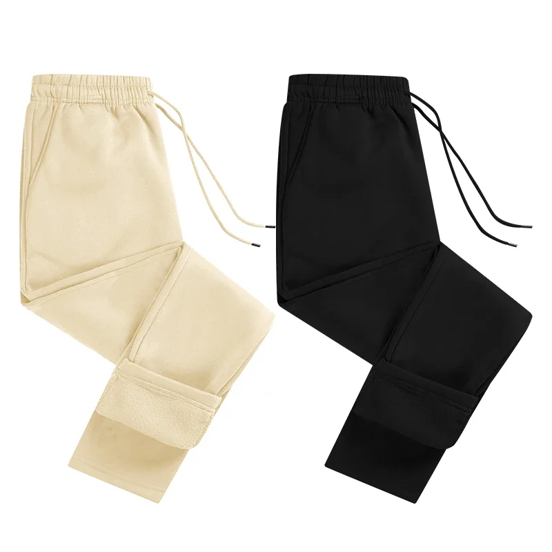 

Drawstring Waist Loose - Fit Men's Block - Color Sweatpants in Large Sizes Durable for Autumn Sports and Casual Streetwear