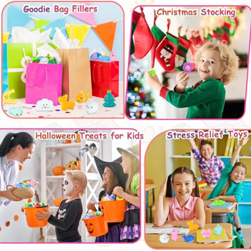 NIEUWE 10/30/50 Fruit Mochi Squishy Speelgoed Stress Watermeloen Banaan Fruit Squishy Party Gunsten voor Kinderen klas Prijs