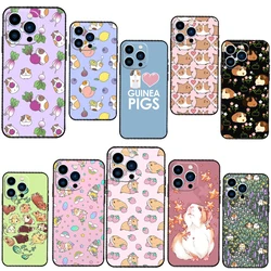 Guinea Pig Phone Case For iPhone 13 12 11 14 15 16 Pro Max Mini XS X XR Plus Soft Cover Case