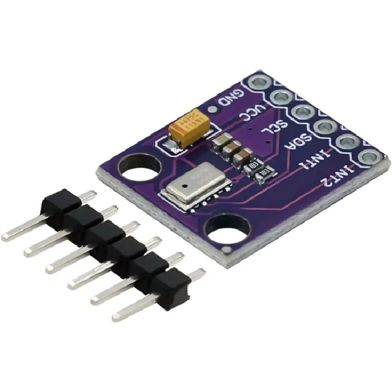 B50B MPL3115A2 Barometric Pressure Altitude Temperature Sensor Module, MCU-3115 Intelligent Sensor Purple Board