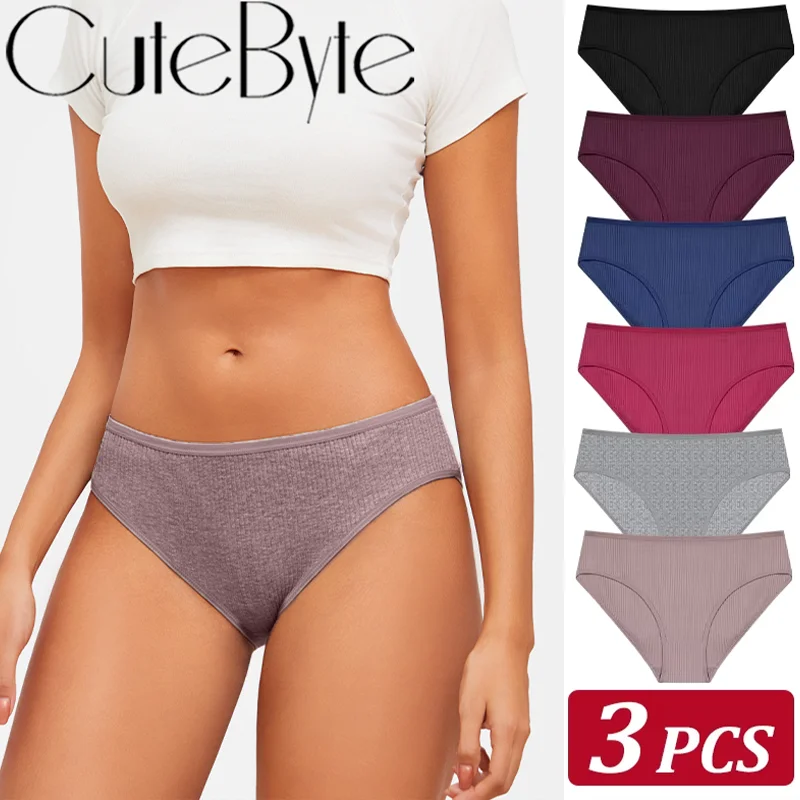 3 Teile/satz frauen Nahtlose Baumwolle Slip Frauen Höschen Einfarbig Atmungsaktive Unterwäsche Weiblichen Niedrigen Taille Weiche Dessous S-XXL