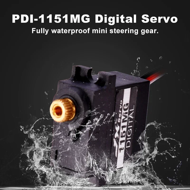JX Servo PDI-1151MG 3.6KG Mini 6V étanche numérique Core Servo pour RC hélicoptère voiture Robot bateau